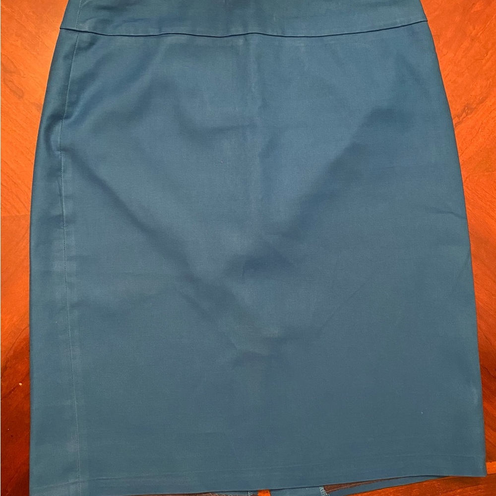 Ann Taylor pencil skirt bright blue